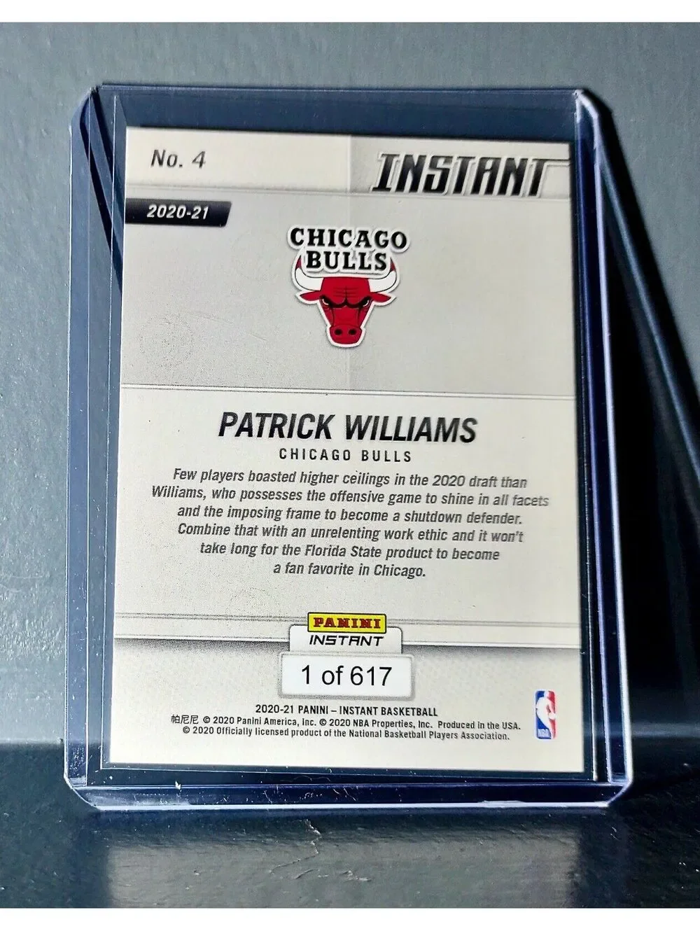 Patrick Williams 2020-21 Panini NBA Tip-Off #4 Basketball Rookie Card 1 of 617